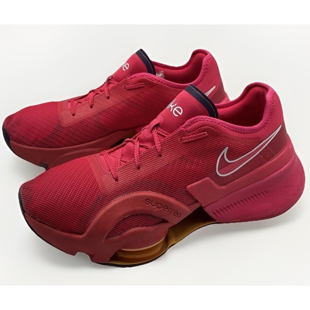 Nike SuperRep Go 2 Training Shoes Men 11 Pink Mesh Air Zoom Gym Athletic